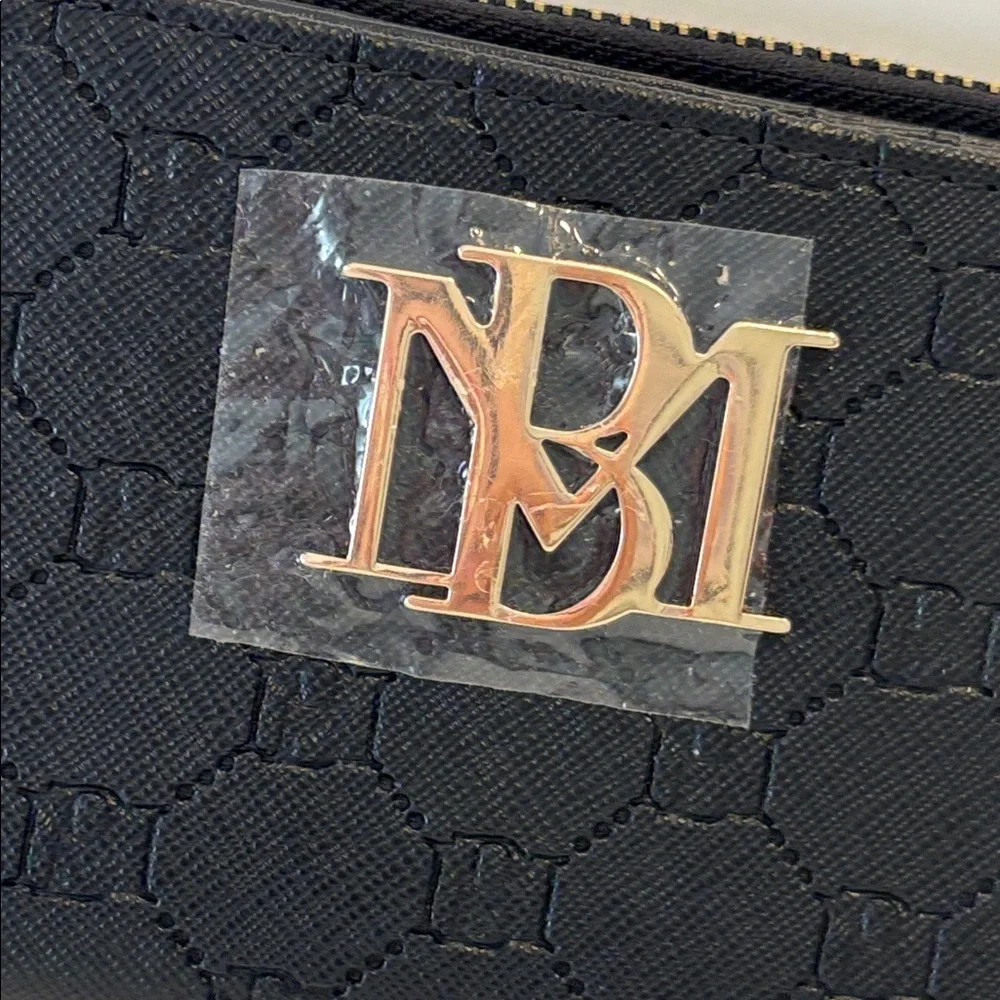 Badgley Mischka Black Vegan Leather Wallet